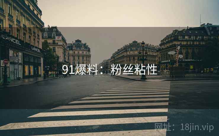 91爆料：粉丝粘性