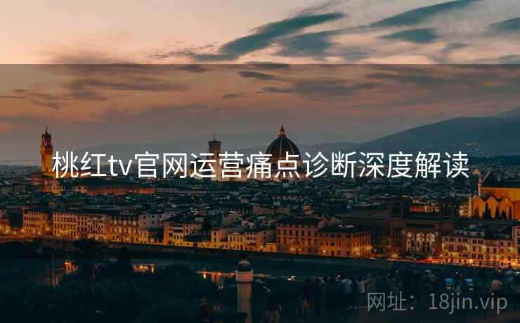 桃红tv官网运营痛点诊断深度解读