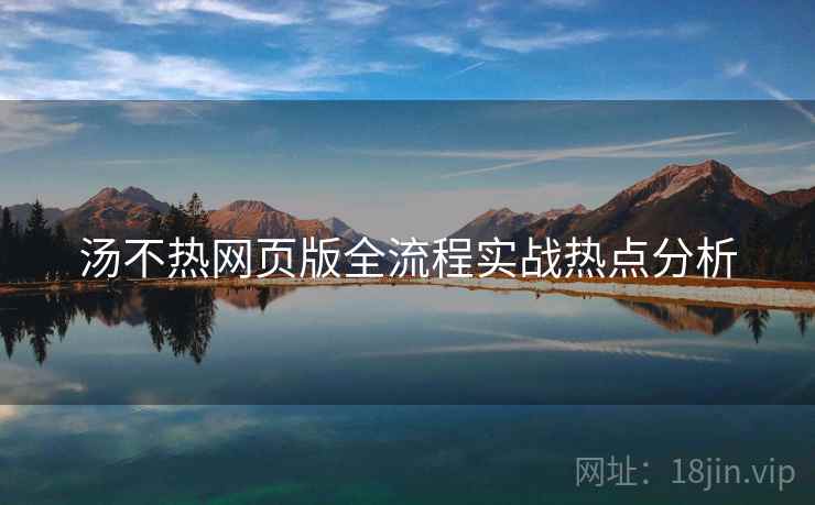 汤不热网页版全流程实战热点分析