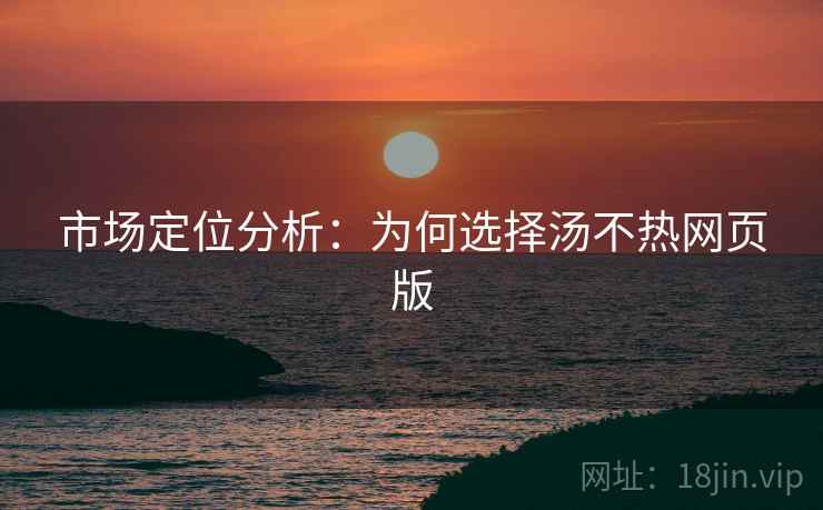 市场定位分析：为何选择汤不热网页版
