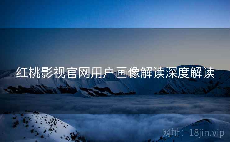 红桃影视官网用户画像解读深度解读